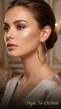 Silver Hoop Earrings | ERIN68