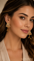 Gold Chain Tassel Drop Earrings | ERIN7