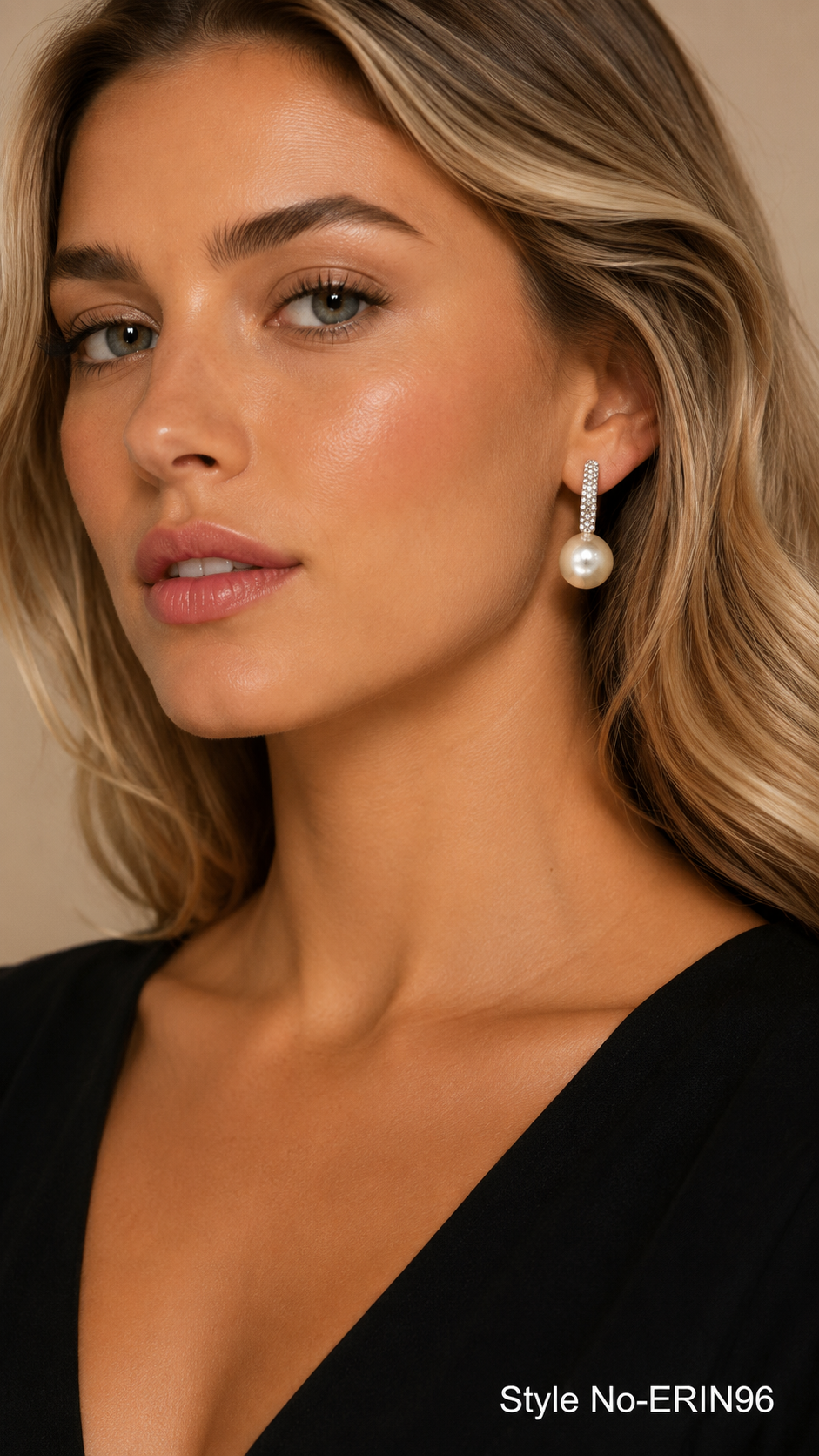 Silver Pearl Tassel Drop Earrings | ERIN96