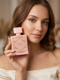 Eau De Parfum Pastel Pink Flacon with Gold Trim