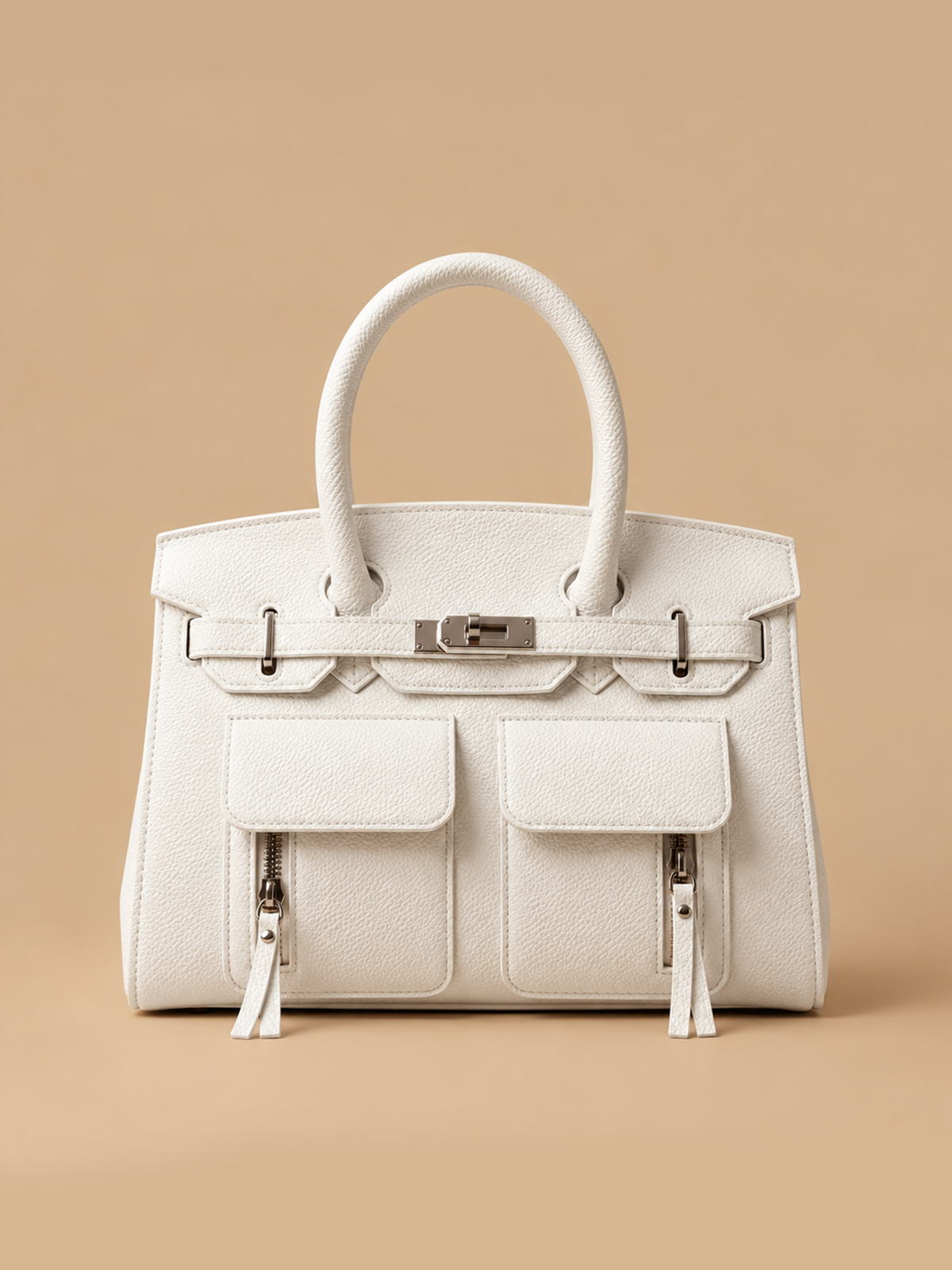 Ivory Front-Pocket Satchel | BAGWZ018