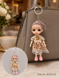Leopard print outfit doll charm Keychain | KCIN124