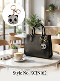 Black and white panda face charm Keychain | KCIN162