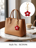 Red crystal flower charm Keychain | KCIN196