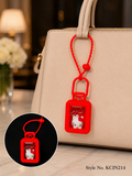 Red rectangular character frame keychain with handle Keychain | KCIN214