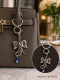 Green turtle charm with hanging bead Keychain | KCIN218