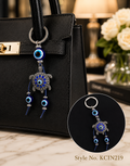 Blue evil eye doll figure charm Keychain | KCIN219