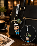 Pink wrist strap with tiny bottle charm Keychain | KCIN227