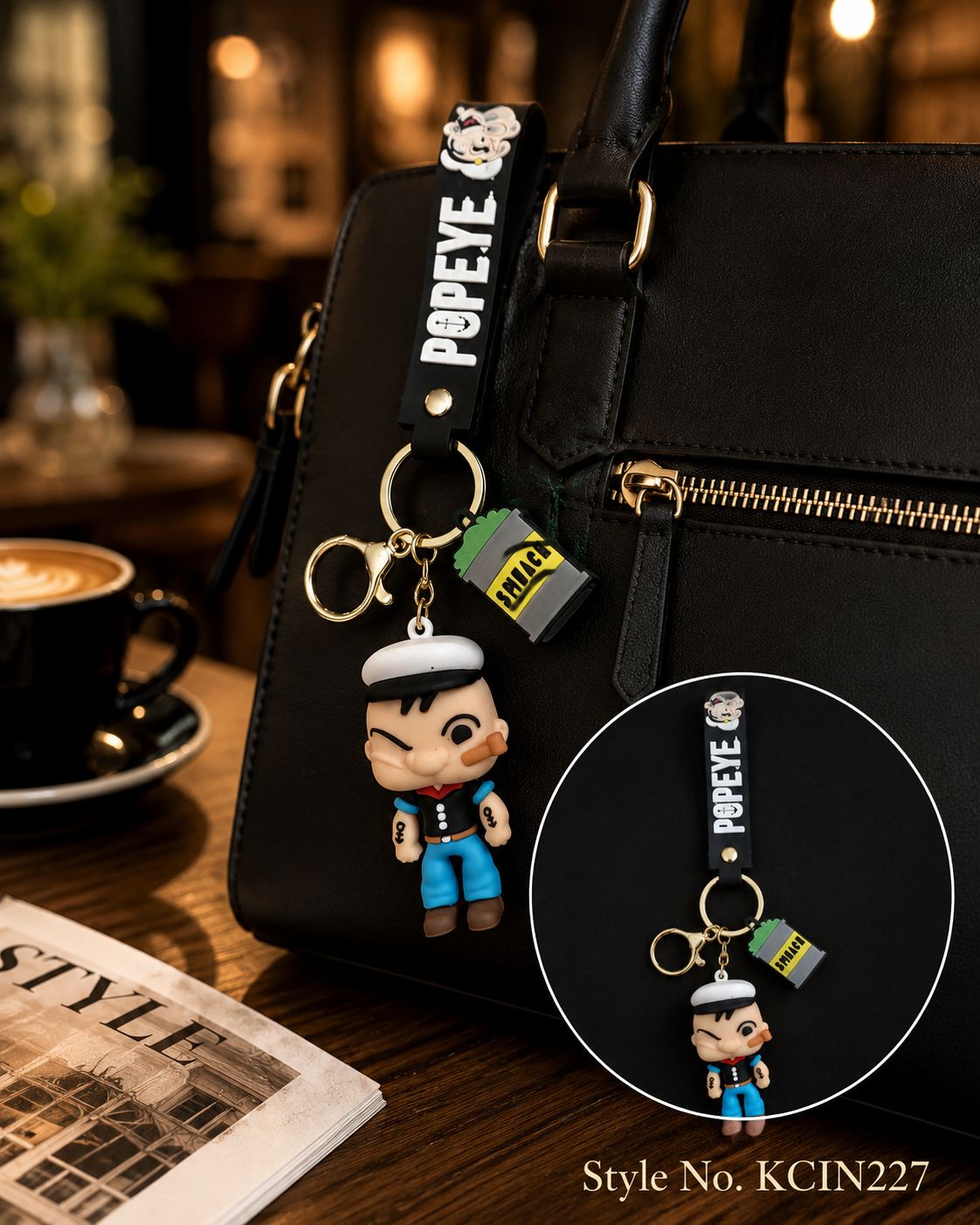 Pink wrist strap with tiny bottle charm Keychain | KCIN227