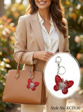 Red butterfly charm Keychain | KCIN30