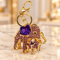 Purple Accent Elephant Keychain – KCMEIFEN013