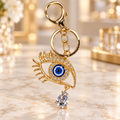 Blue Evil Eye Charm Keychain – KCMEIFEN017