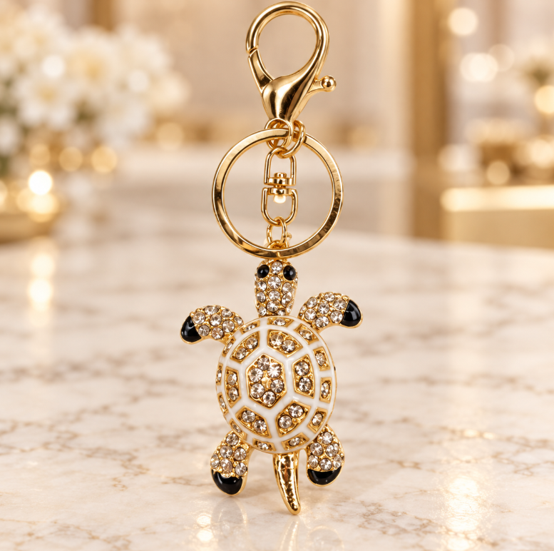 Round Shell Turtle Keychain – KCMEIFEN019