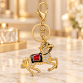 Horse Charm Keychain with Red Saddle – KCMEIFEN022