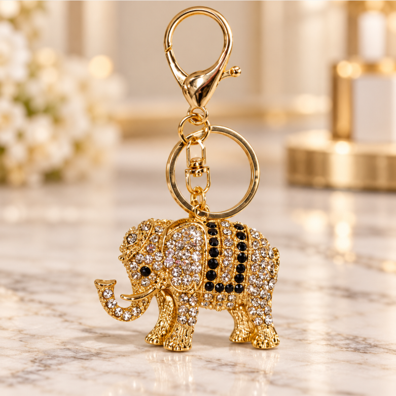 Jeweled Elephant Keychain – KCMEIFEN028