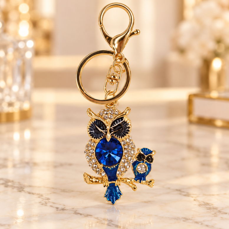 Blue Jeweled Figure Keychain – KCMEIFEN032