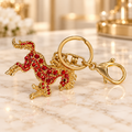 Red Horse Charm Keychain – KCMEIFEN037