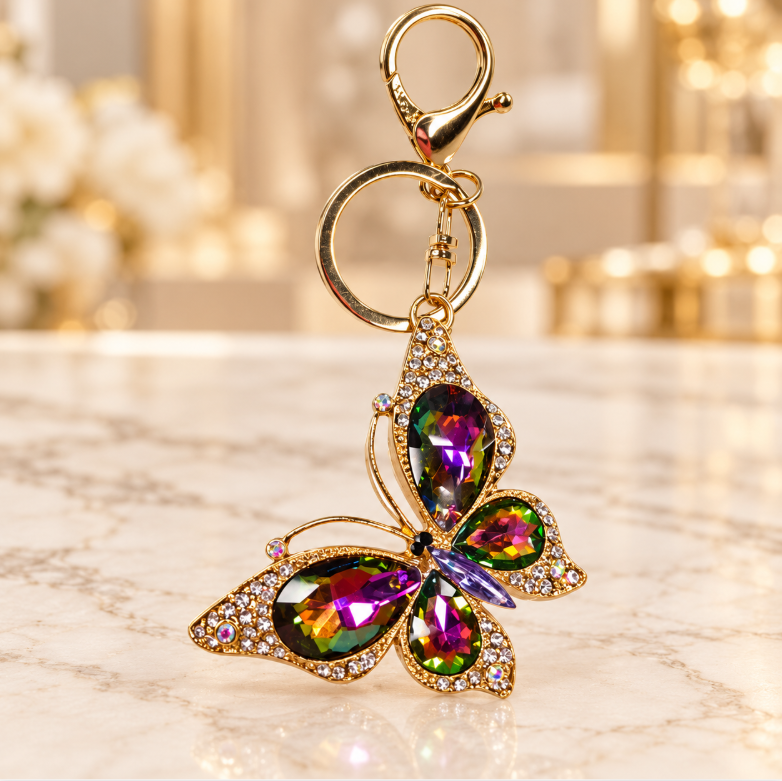 Multicolour Butterfly Keychain – KCMEIFEN043