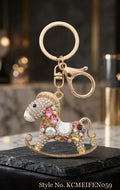 Jeweled Rocking Horse Keychain – KCMEIFEN059