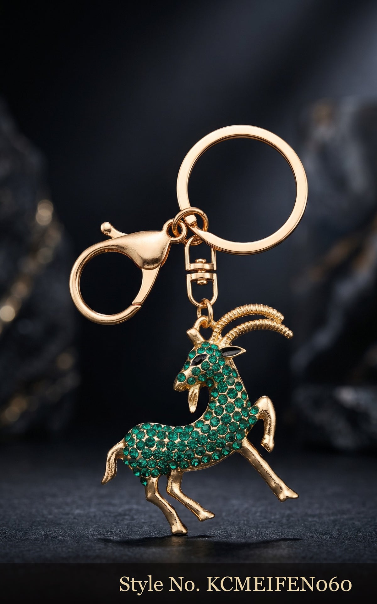 Teal Jeweled Horse Keychain – KCMEIFEN060