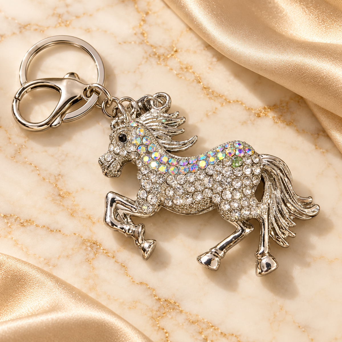 Crystal Wolf Keychain – KCMEIFEN064