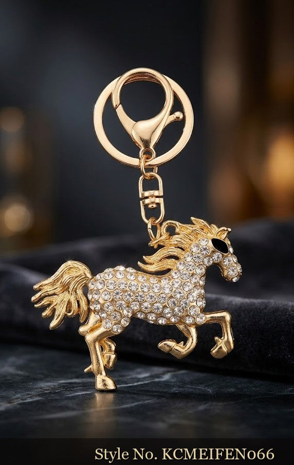 Gold Tone Horse Keychain – KCMEIFEN066