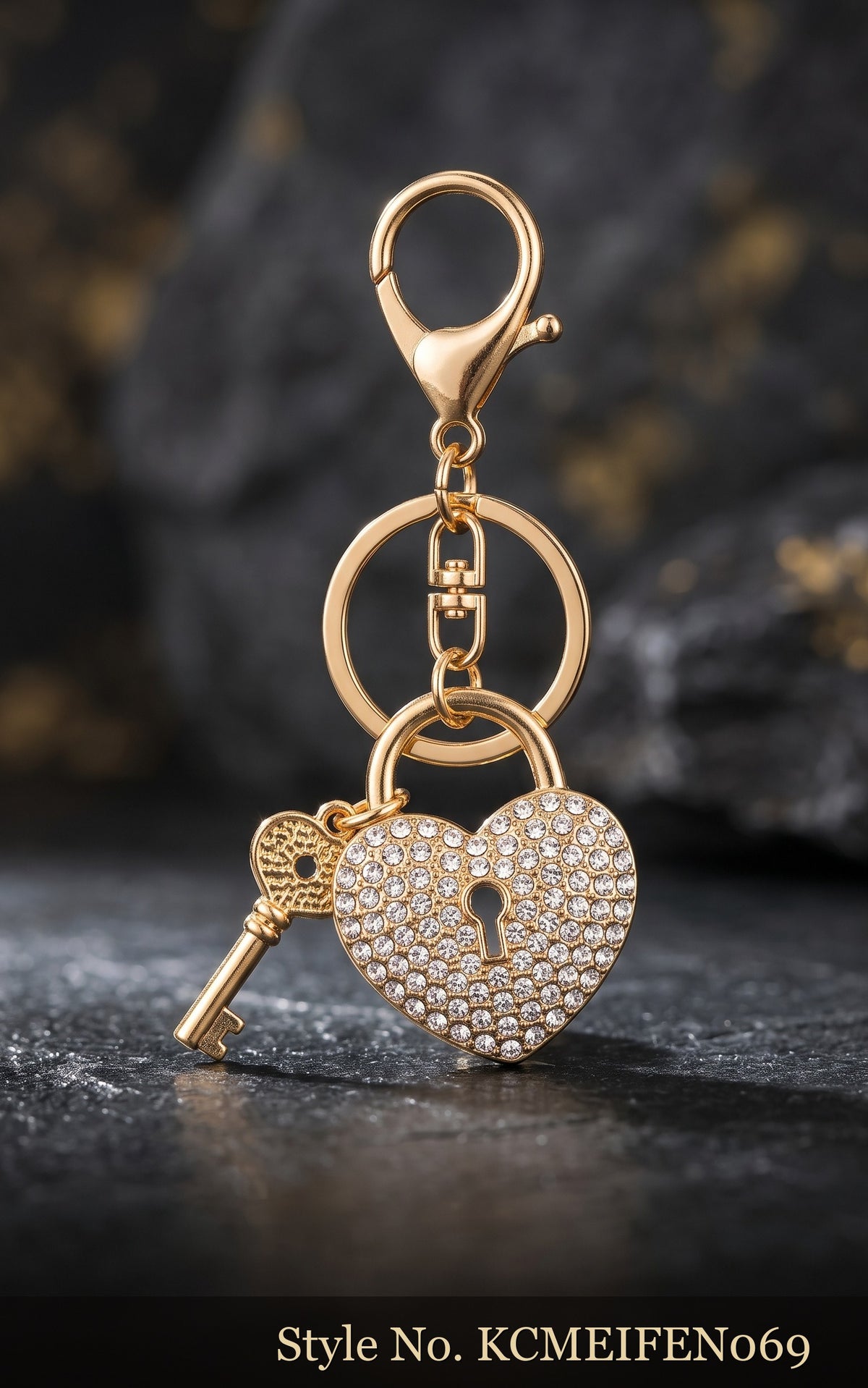 Heart Lock and Key Keychain – KCMEIFEN069