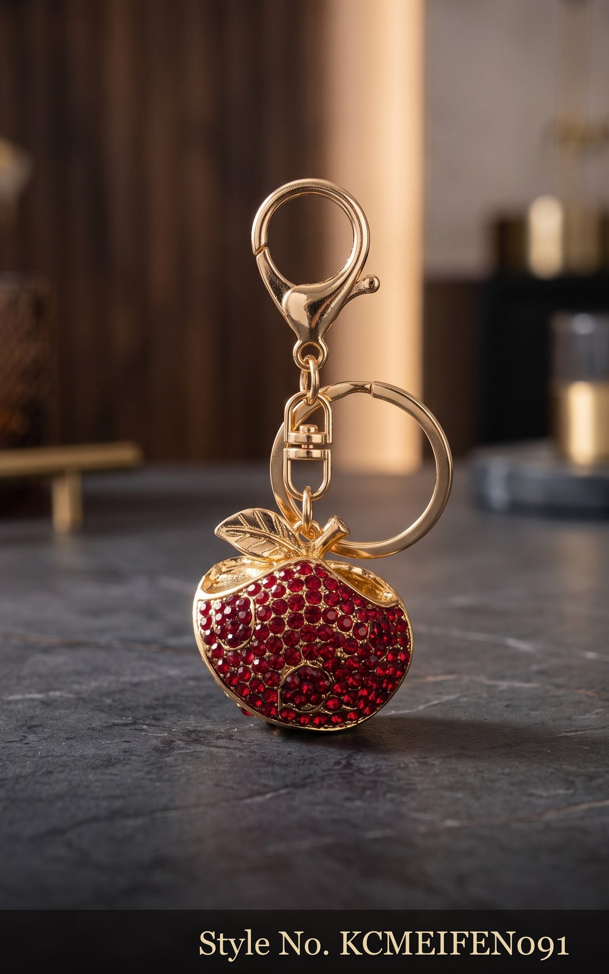 Jeweled Pomegranate Keychain – KCMEIFEN091