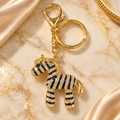 Black and White Striped Animal Keychain – KCMEIFEN095