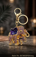 Purple Jeweled Elephant Keychain – KCMEIFEN104