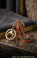 Red Jeweled High Heel Keychain – KCMEIFEN106