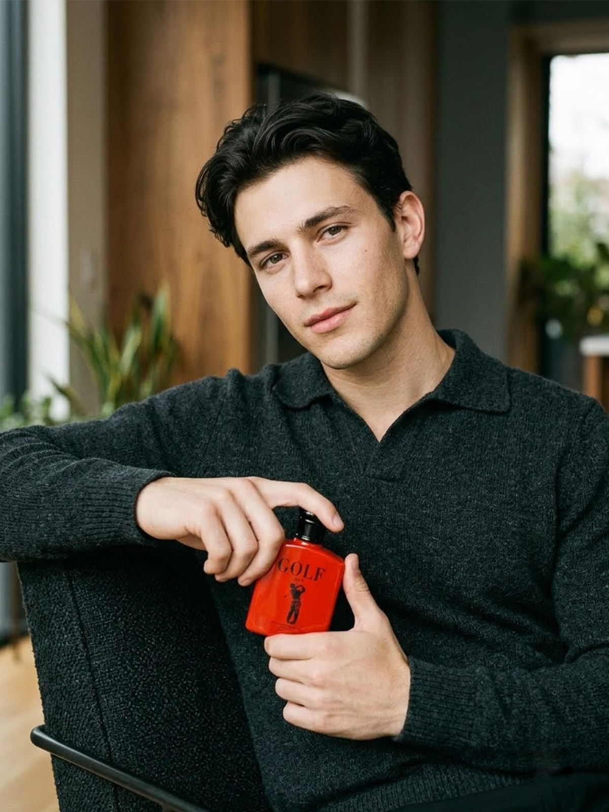 Eau De Parfum Spray, Bold Red Bottle with Black Cap