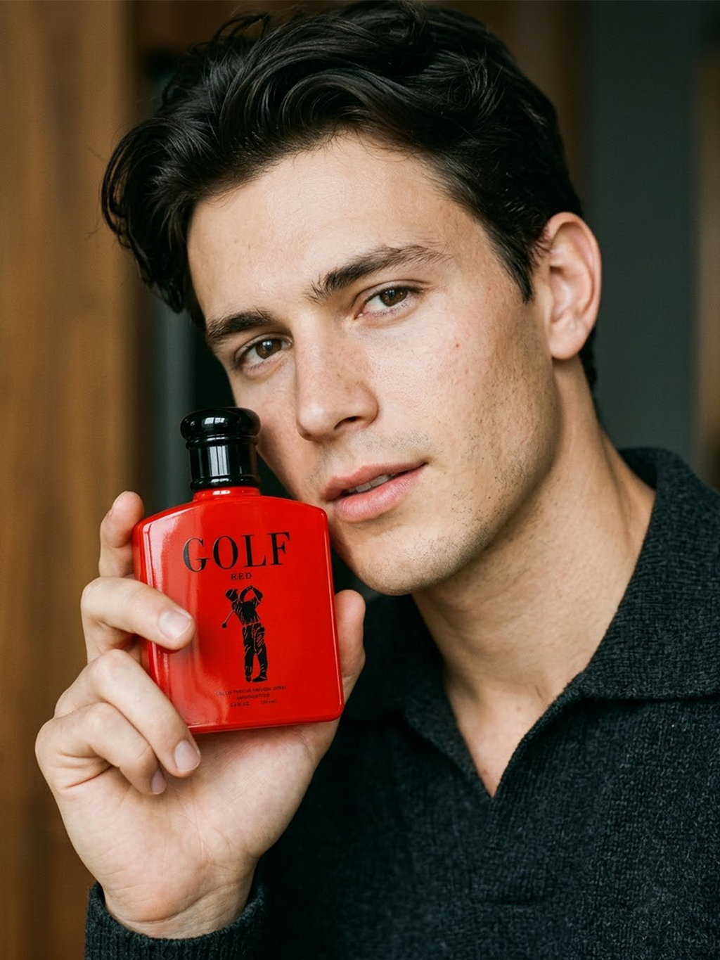 Eau De Parfum Spray, Bold Red Bottle with Black Cap