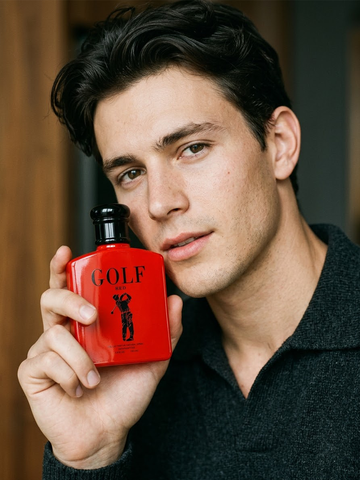 Eau De Parfum Spray, Bold Red Bottle with Black Cap