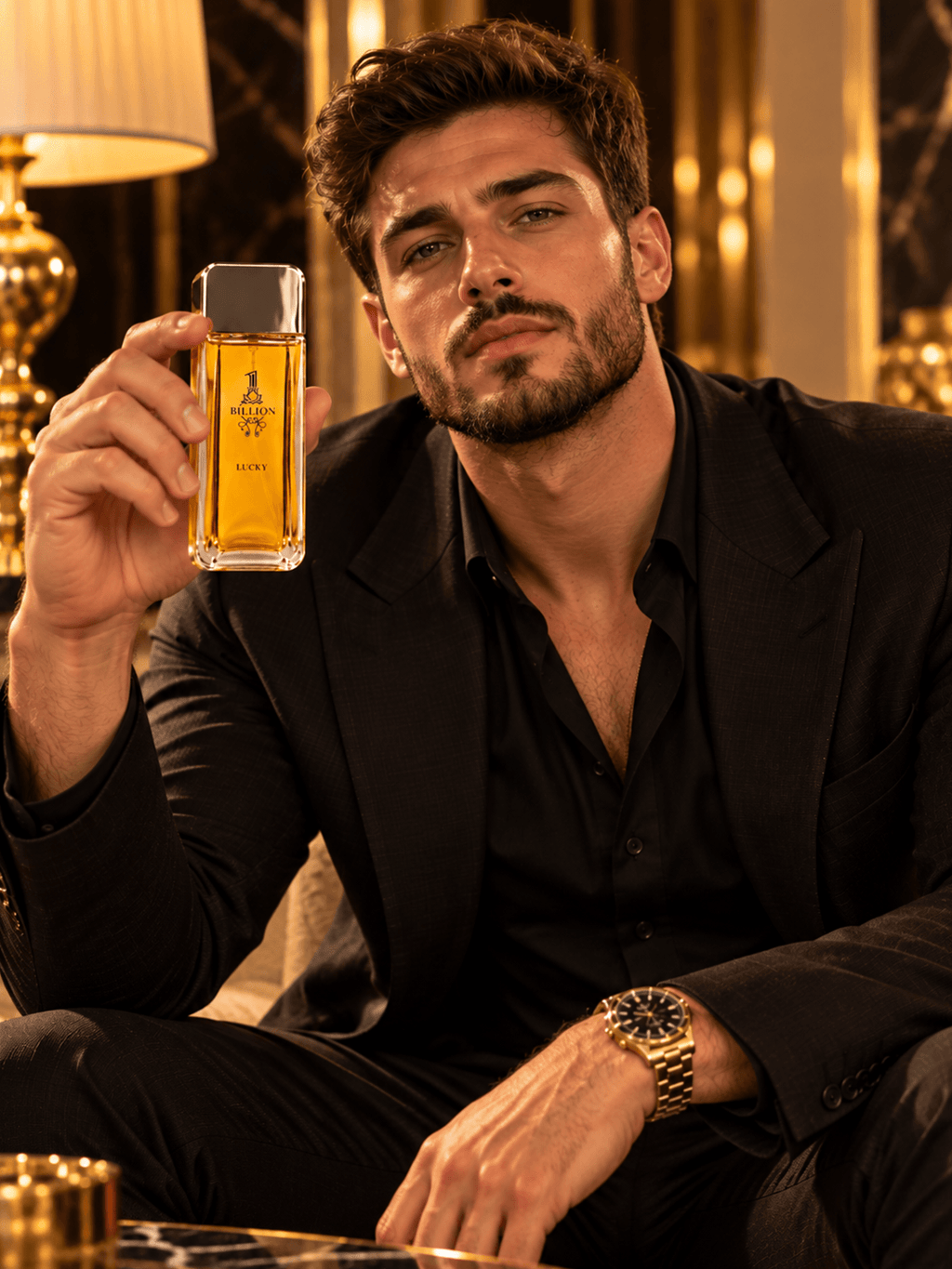 Eau De Parfum, Contoured Glass Bottle with Polished Chrome Cap
