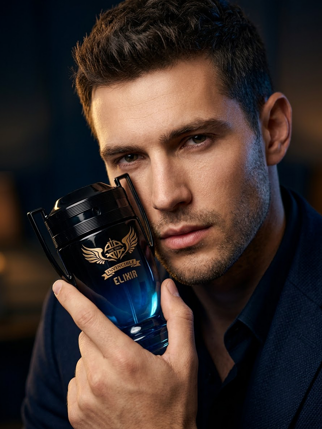 Eau De Parfum, Trophy Glass Bottle with Side Handles