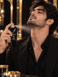 Eau De Parfum Spray, Matte Black Sculpted Bottle with Chrome Stallion Head Cap