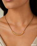 Black and Rose Gold Crystal Collar Necklace | NKIN101