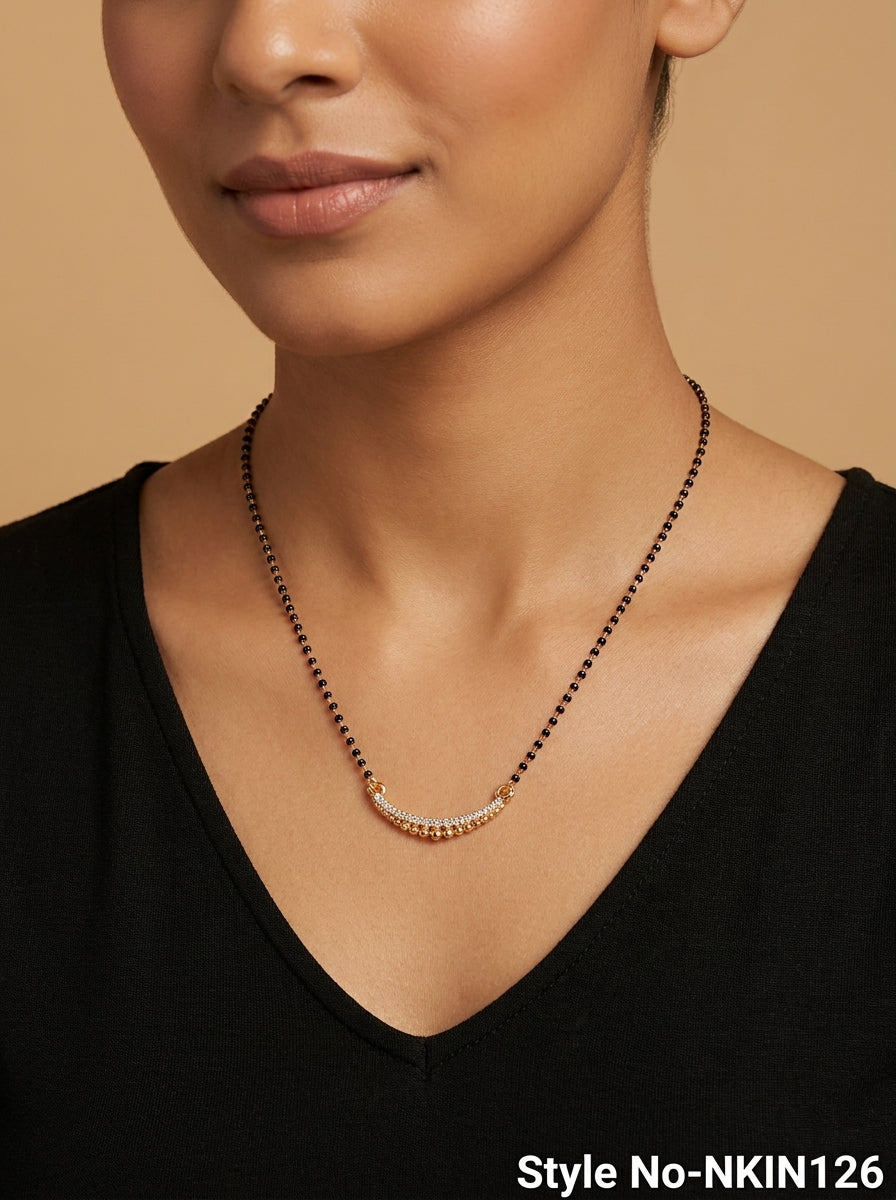 Rose Gold Crystal Collar Necklace | NKIN126