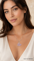 Silver Filigree Pendant Necklace | NKIN30