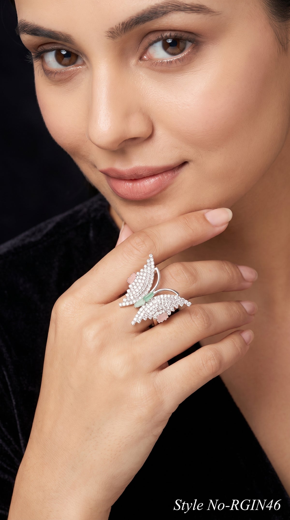 Rose Gold Butterfly Ring | RGIN46
