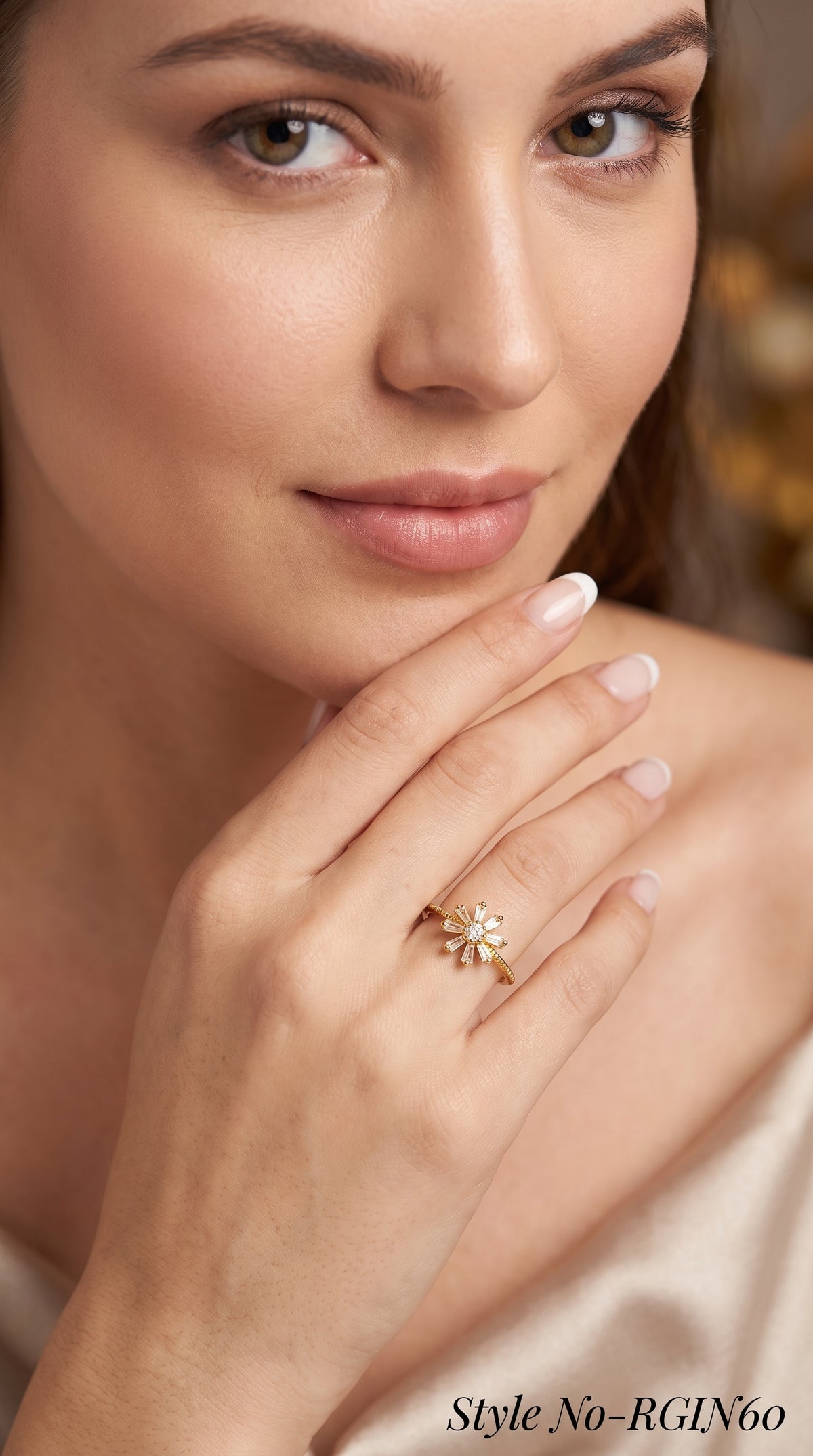 Gold Starburst Ring | RGIN60