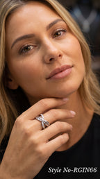 Silver Knot Crystal Ring | RGIN66