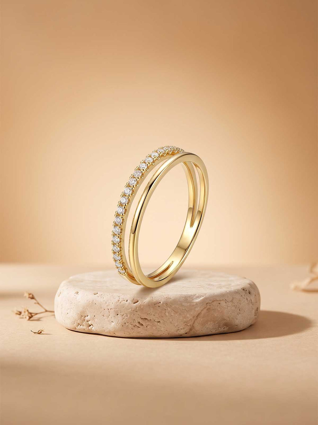 Gold Pavé Band Ring | RGIN71