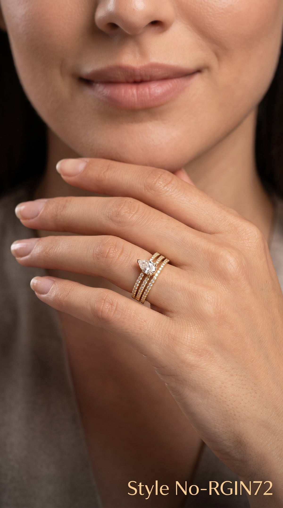 Gold Braided Band Ring | RGIN72