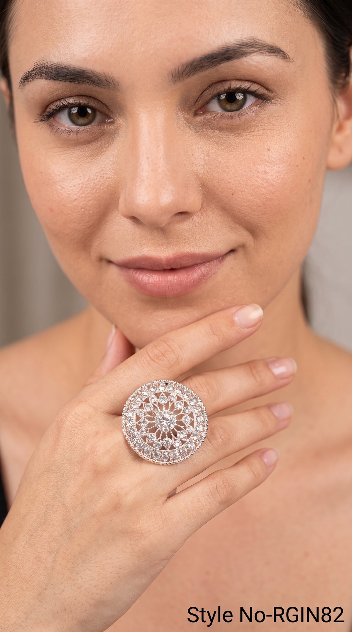 Silver Filigree Medallion Ring | RGIN82