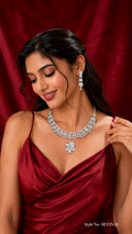 Multicolor Crystal Flower Necklace Set | SETIN20