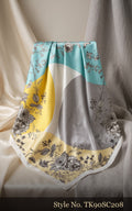 Pastel Patchwork Scarf with Floral Panels – TK90SC208