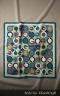 Multicolor Scarf with Overlapping Circle Motifs – TK90SC238