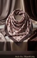 Ivory Scarf with Large Black Polka Dots – TK90SC285